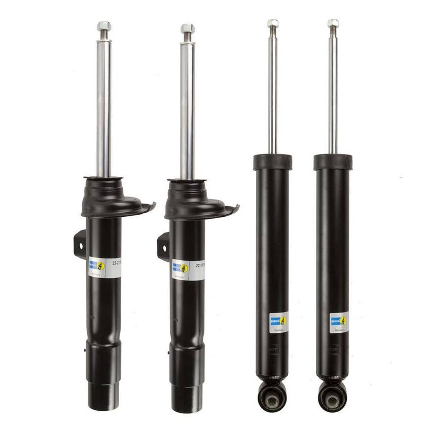 BMW Suspension Strut and Shock Absorber Assembly Kit - Front and Rear (Standard Suspension without Electronic Suspension) (B4 OE Replacement) 33526873739 - Bilstein 3801404KIT